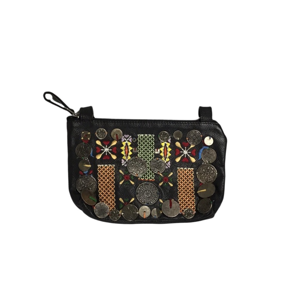 Chico’s Coin Embellished Embroidered Wristlet